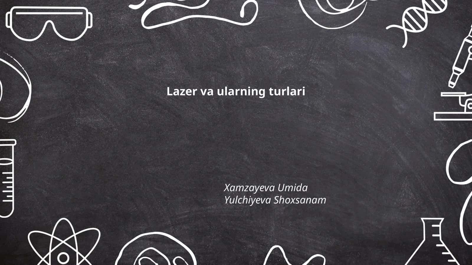 Lazer va ularning turlari 1