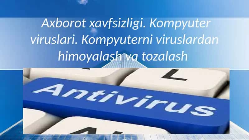 Axborot xavfsizligi 1