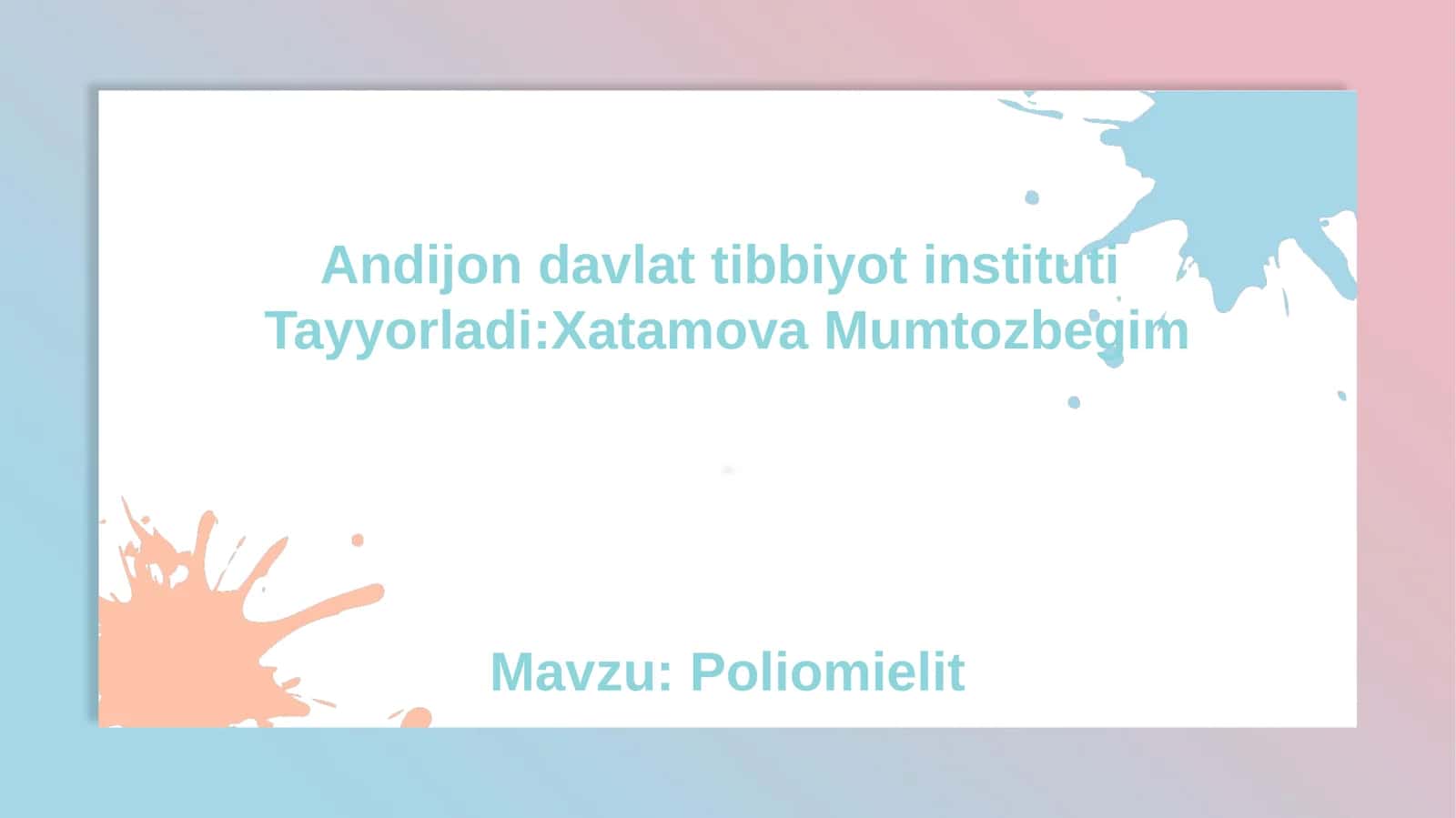 Poliomielit 1