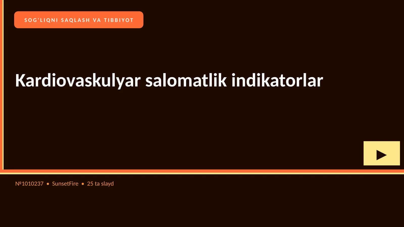 Kardiovaskulyar salomatlik indikatorlar 1
