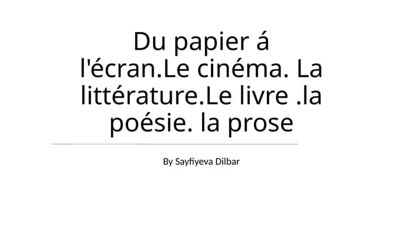 Des mots aux images 1
