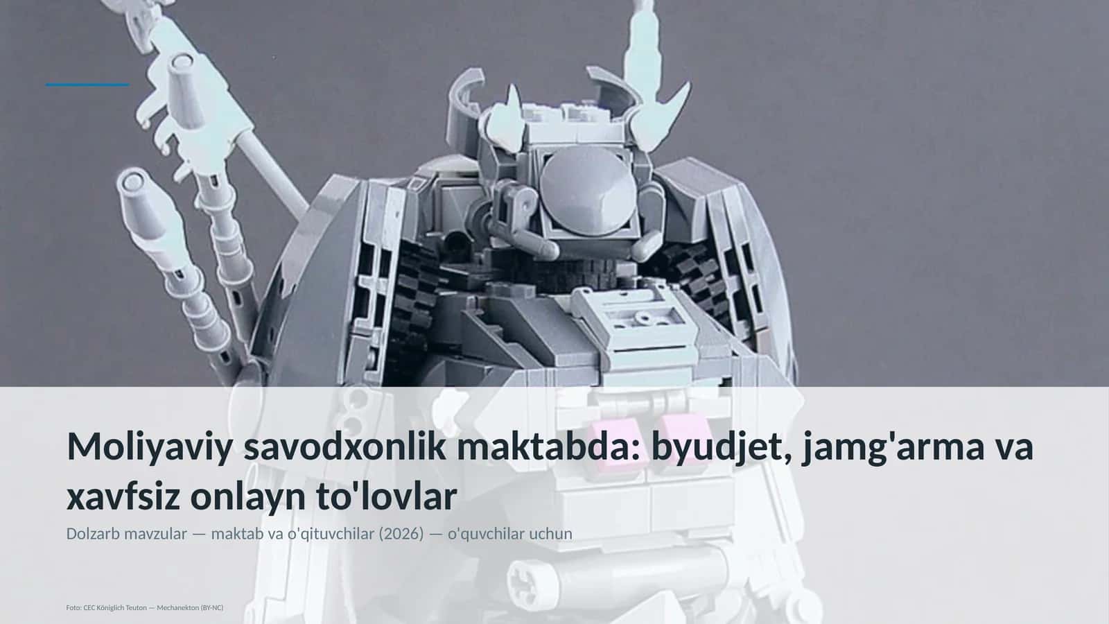 Moliyaviy savodxonlik maktabda 1