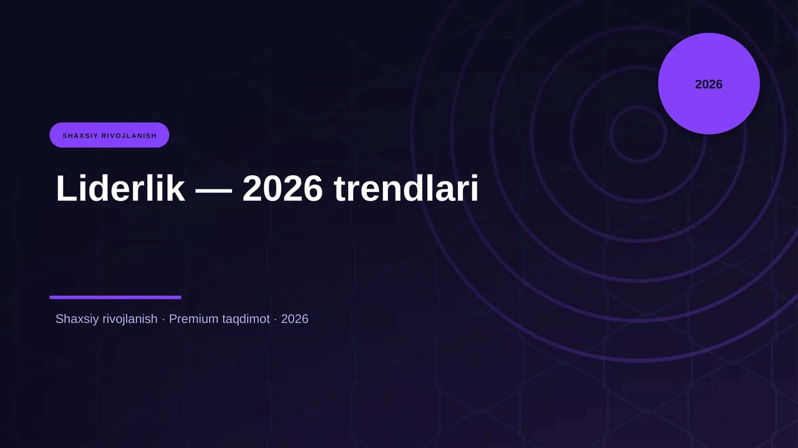 Liderlik — 2026 trendlari 1