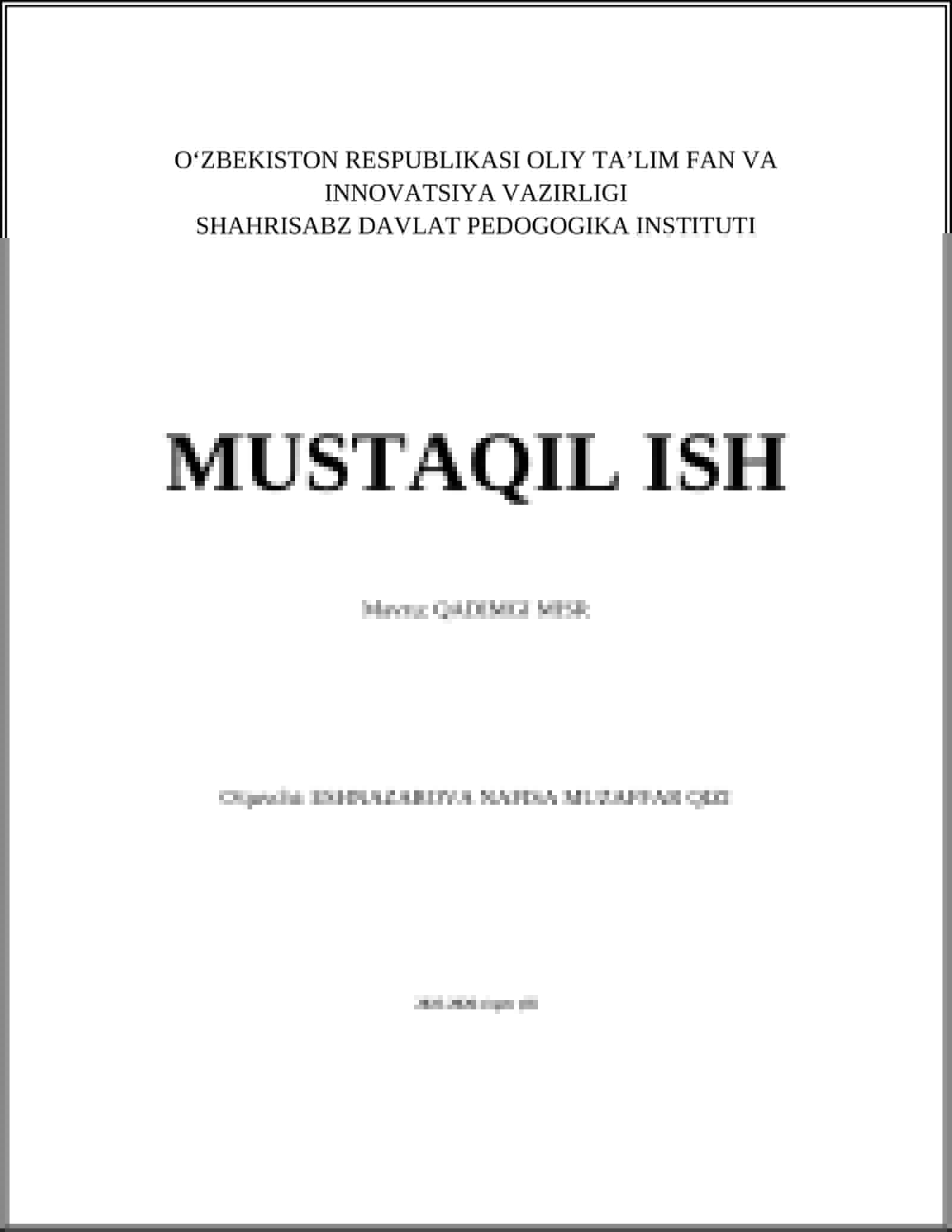 QADIMGI MISR 1