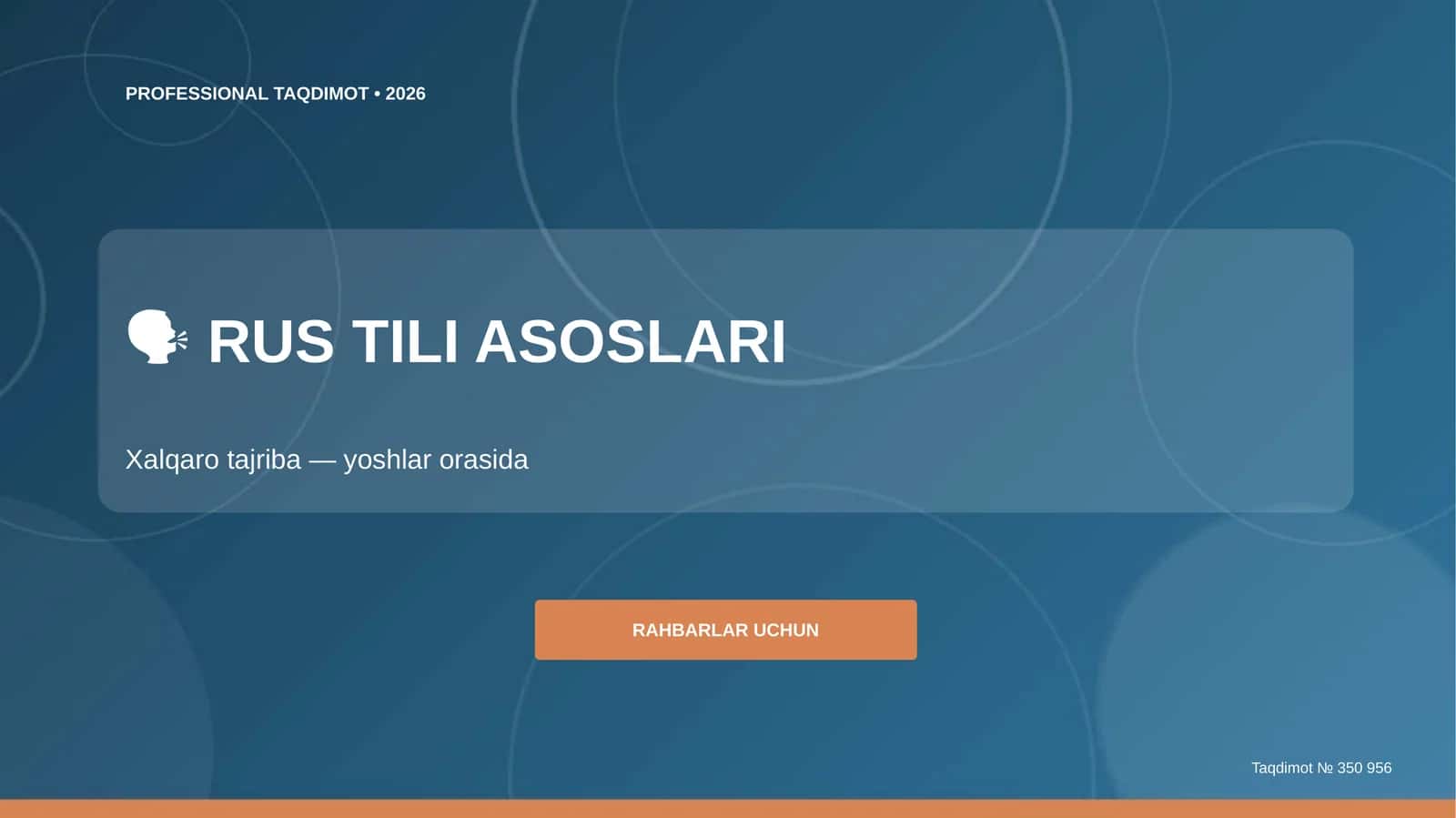 RUS TILI ASOSLARI 1