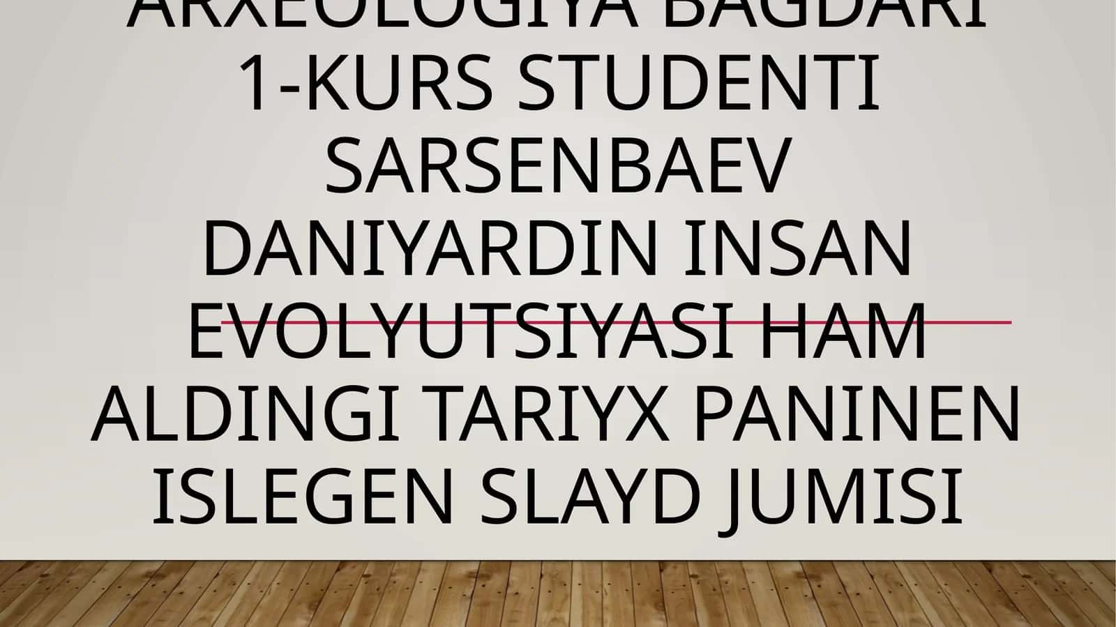 Da’slepki uriw jamaàti 1