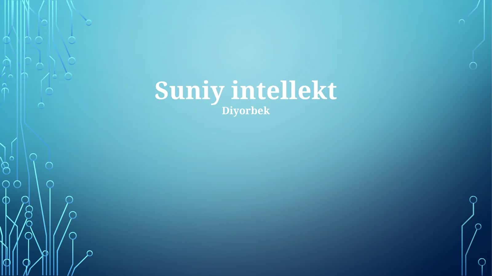 Suniy intellekt 1
