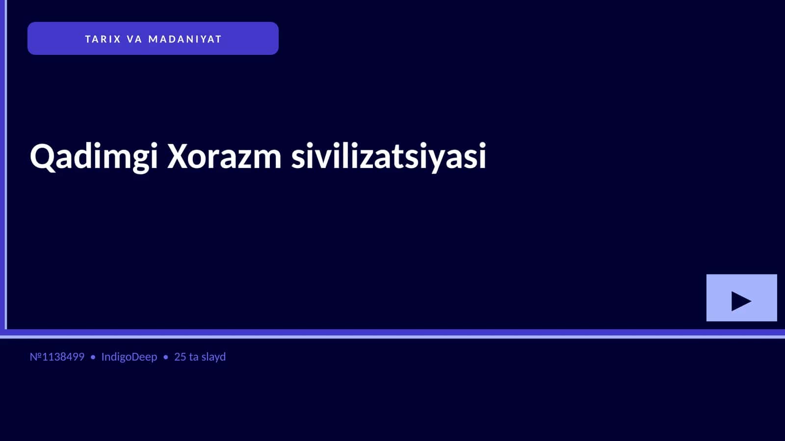 Qadimgi Xorazm sivilizatsiyasi 1
