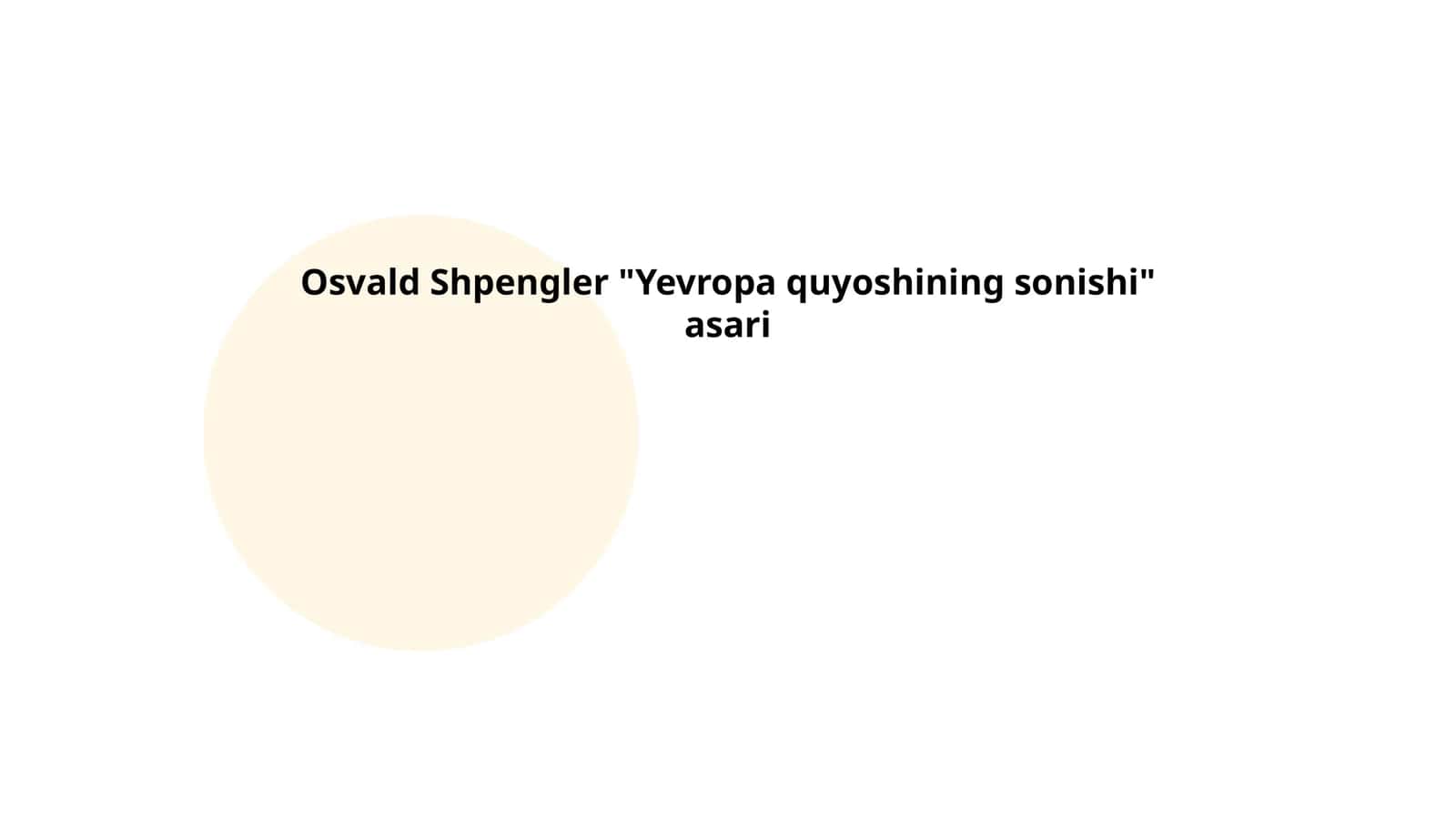 Yevropa quyoshining sonishi 1