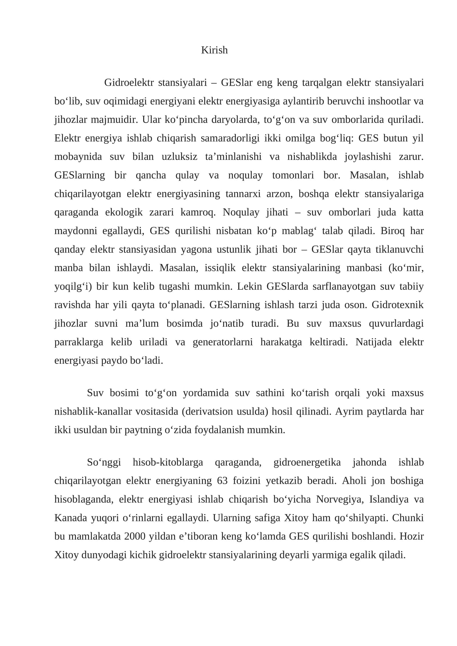 Gidroelektr stansiyalari 1
