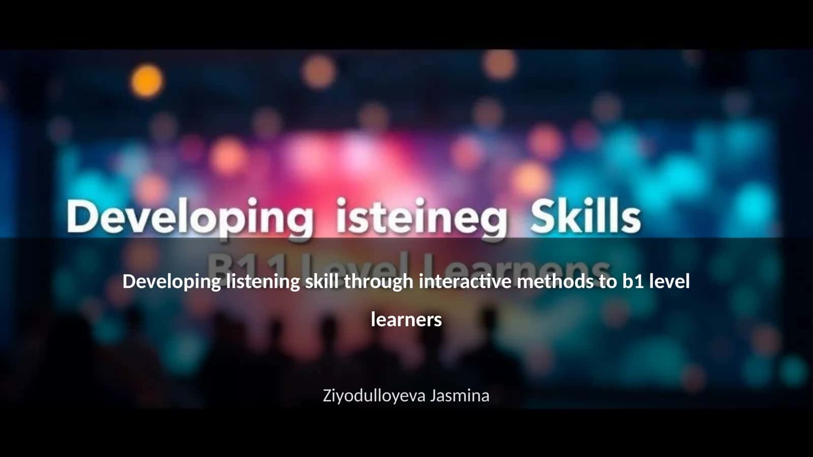 Interactive Methods for Engaging B1 Level Learners 1