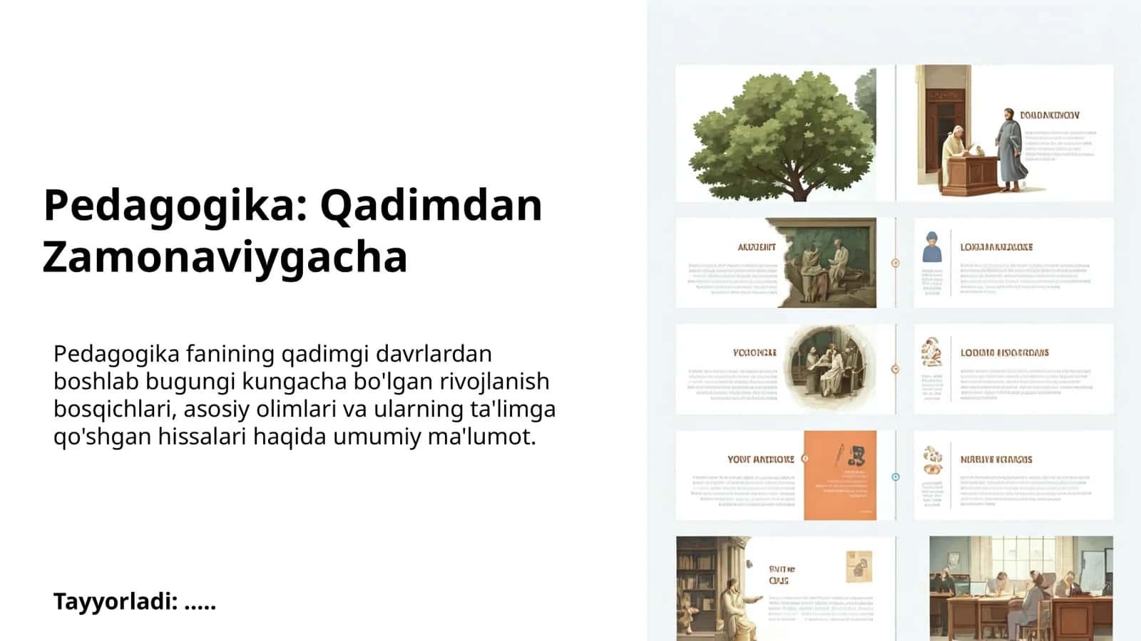 Pedagogika: Qadimdan Zamonaviygacha 1