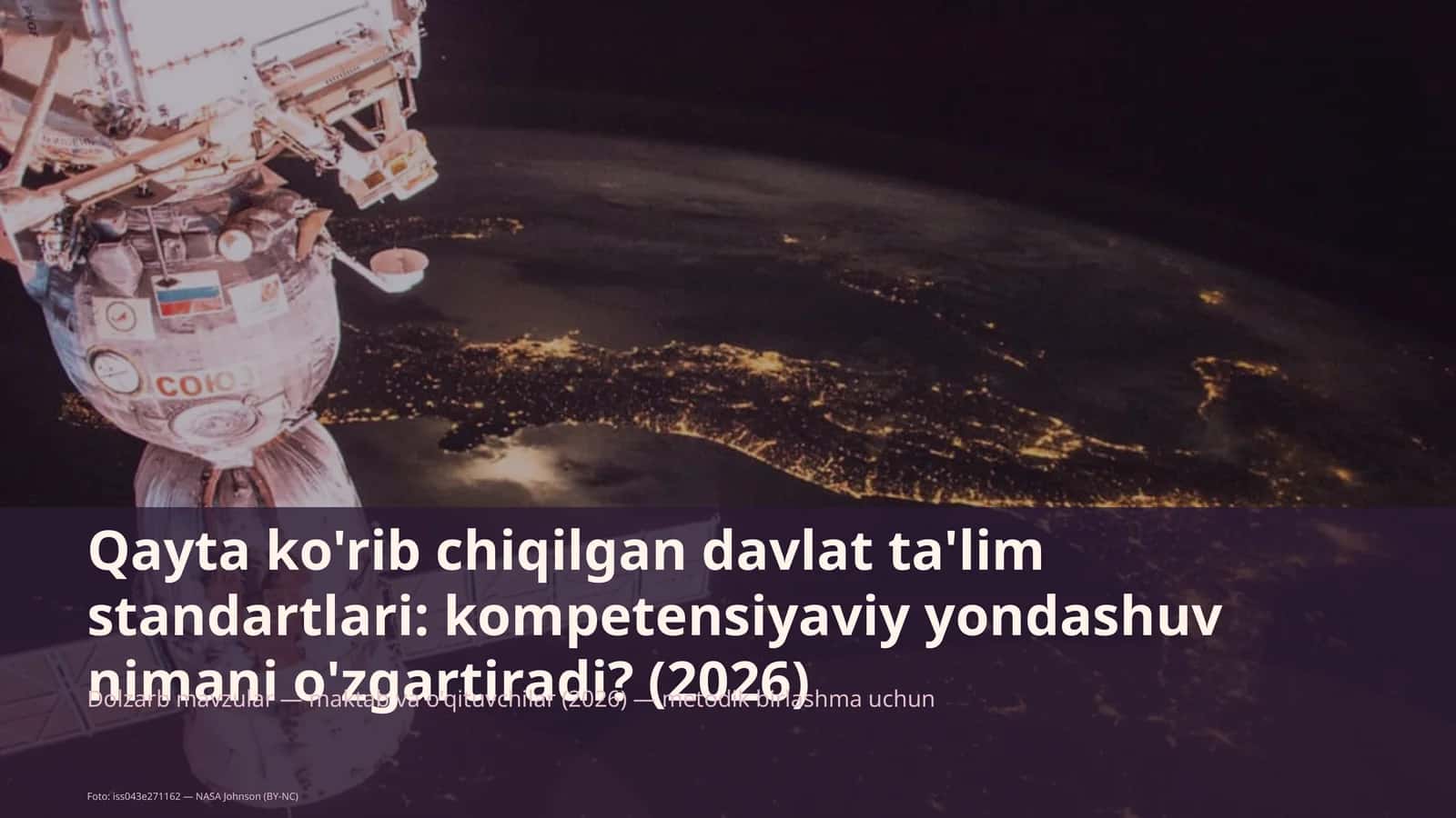 Dolzarb mavzular — maktab va o'qituvchilar (2026) — metodik birlashma 1