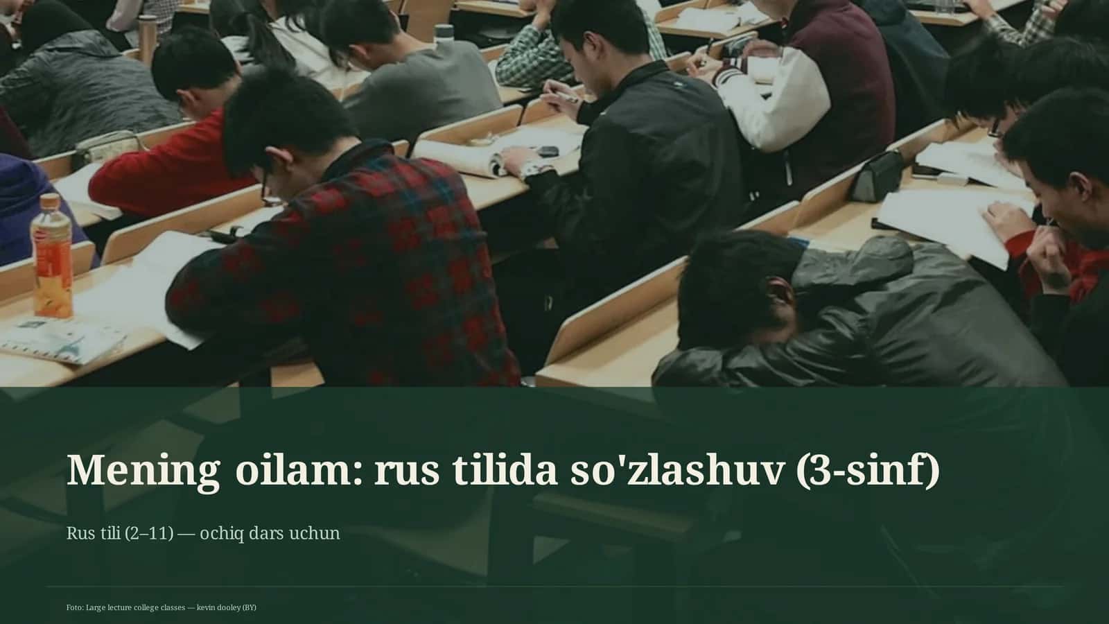 Mening oilam: rus tilida so'zlashuv (3-sinf) 1