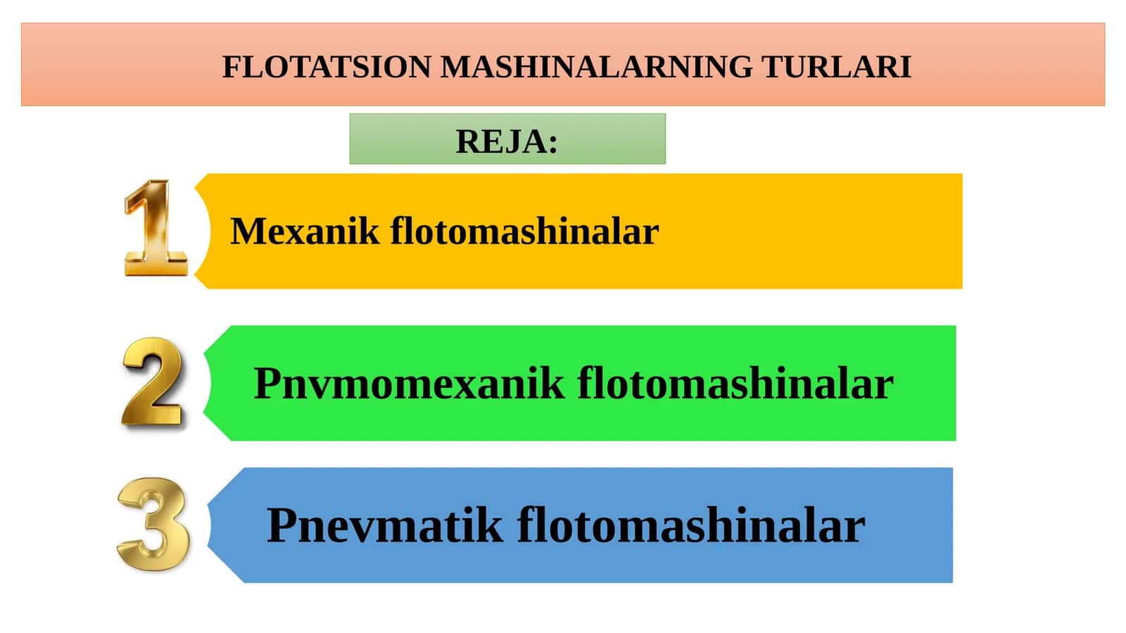 FLOTATSION MASHINALARNING TURLARI 1