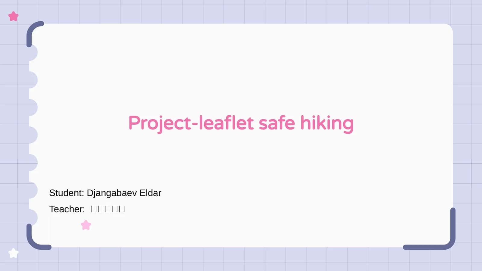 Project-leaflet safe hiking 1