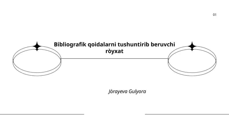 Bibliografik qoidalarni tushuntirib beruvchi ròyxat 1