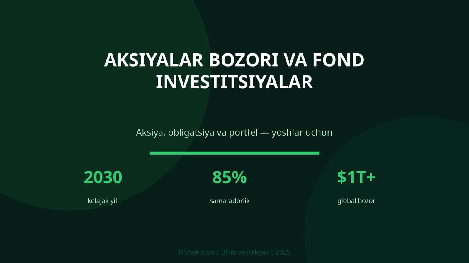 Aksiya, obligatsiya va portfel 1