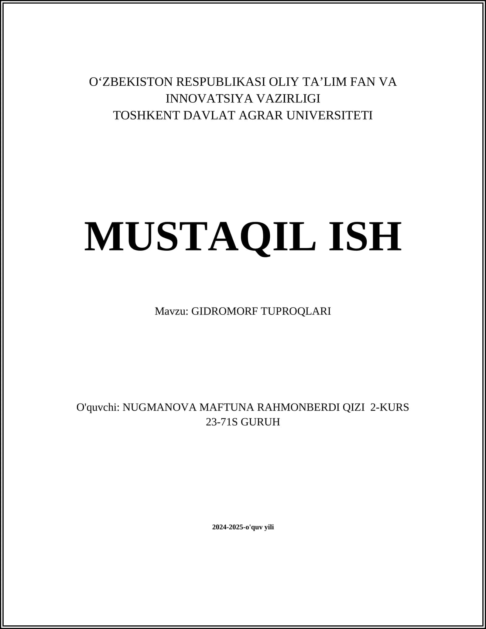 GIDROMORF TUPROQLARI 1