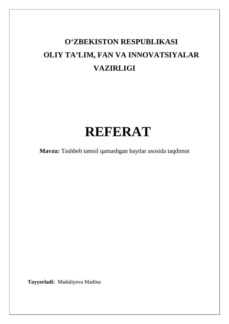 Tashbeh Tamsil 1