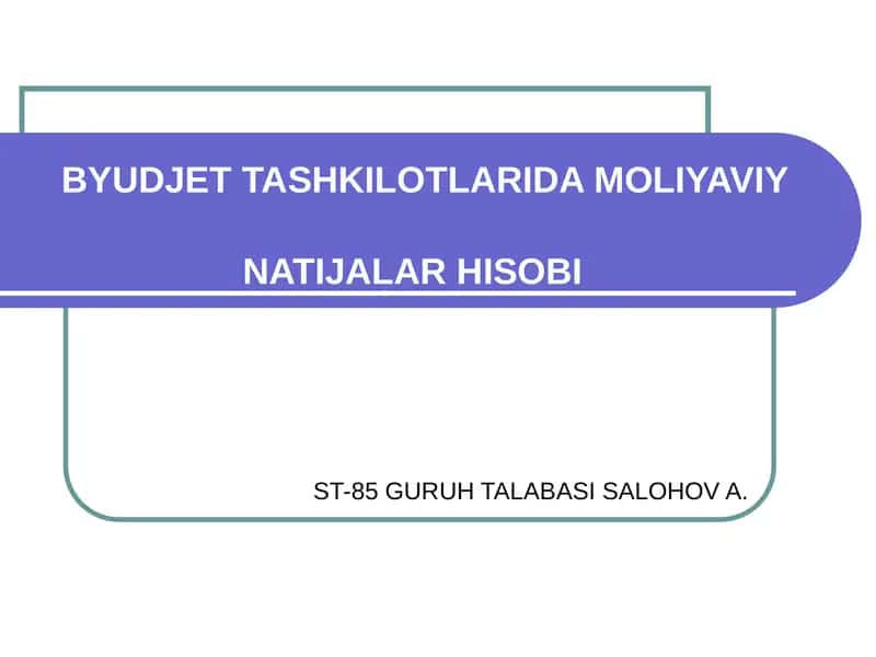 MOLIYAVIY NATIJALAR 1