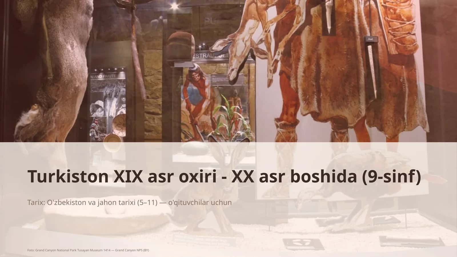 Turkiston XIX asr oxiri - XX asr boshida (9-sinf) 1