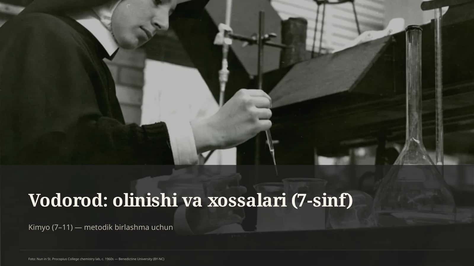 Vodorod: olinishi va xossalari (7-sinf) 1