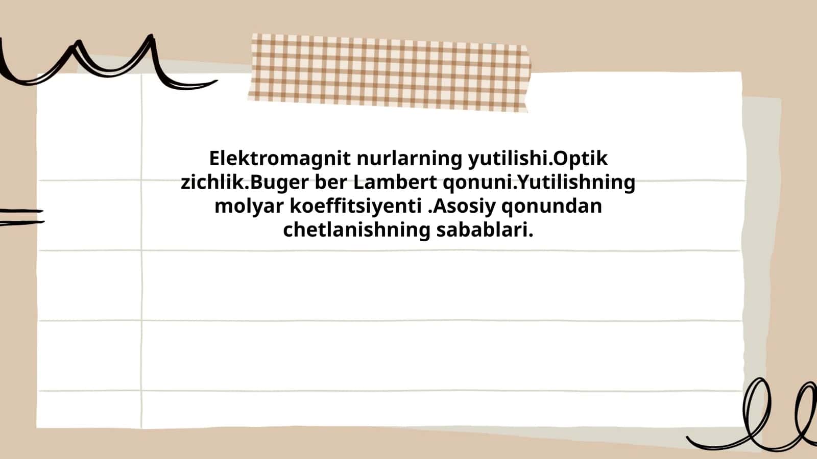 Elektromagnit nurlarning yutilishi 1
