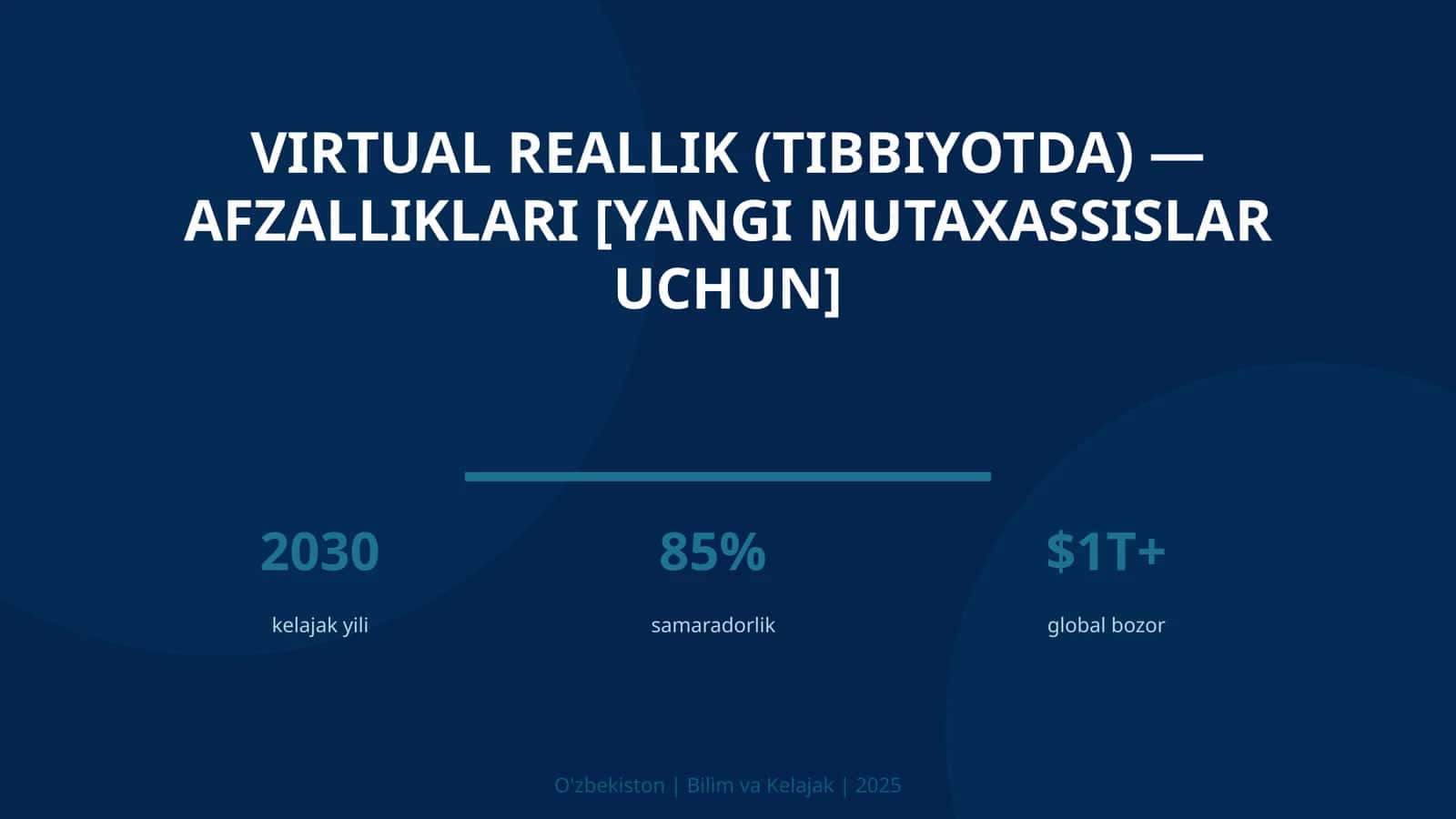 Virtual reallik (tibbiyotda) — afzalliklari [yangi mutaxassislar uchun] 1