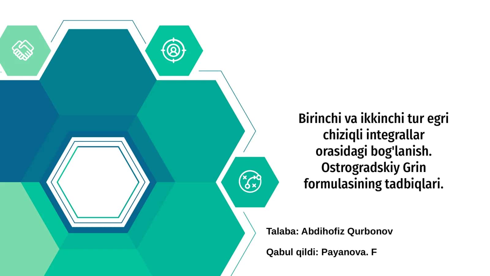 Egri chiziqli integrallar 1