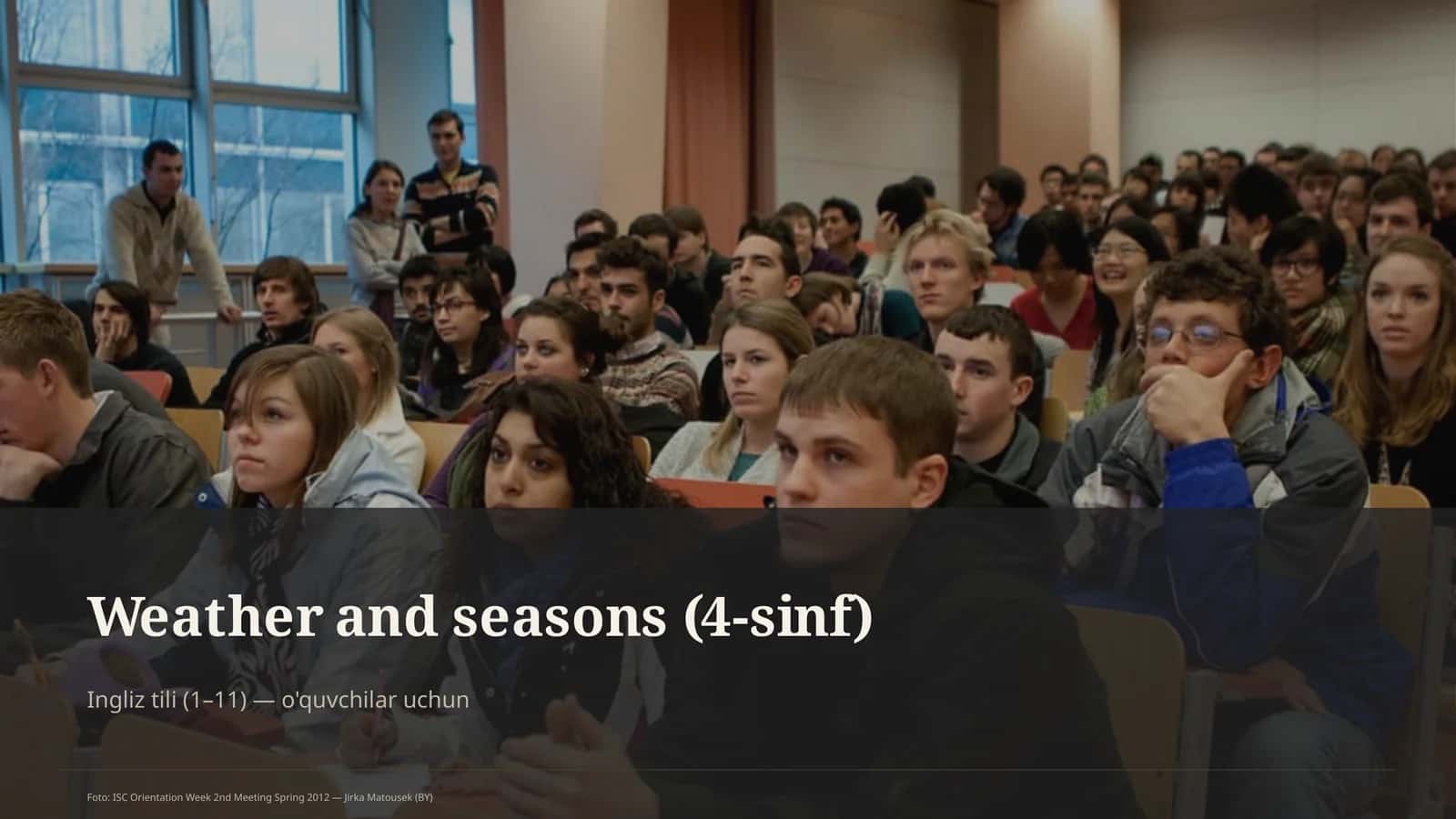Weather and seasons (4-sinf) 1