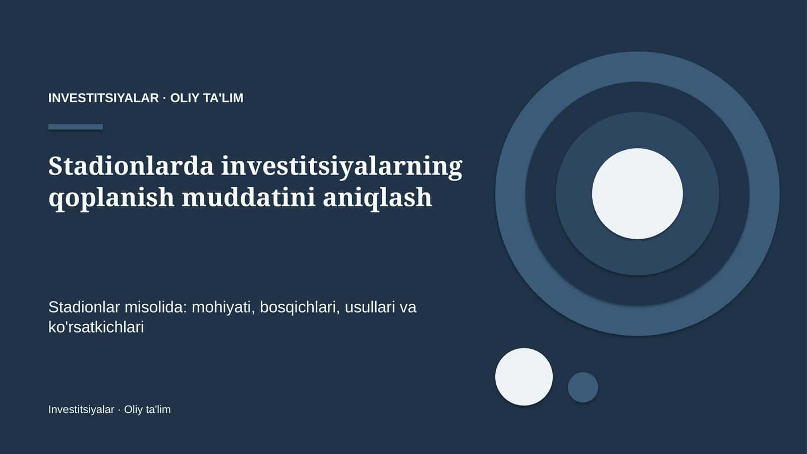 stadionlarda investitsiyalarning qoplanish muddatini aniqlash 4515 1