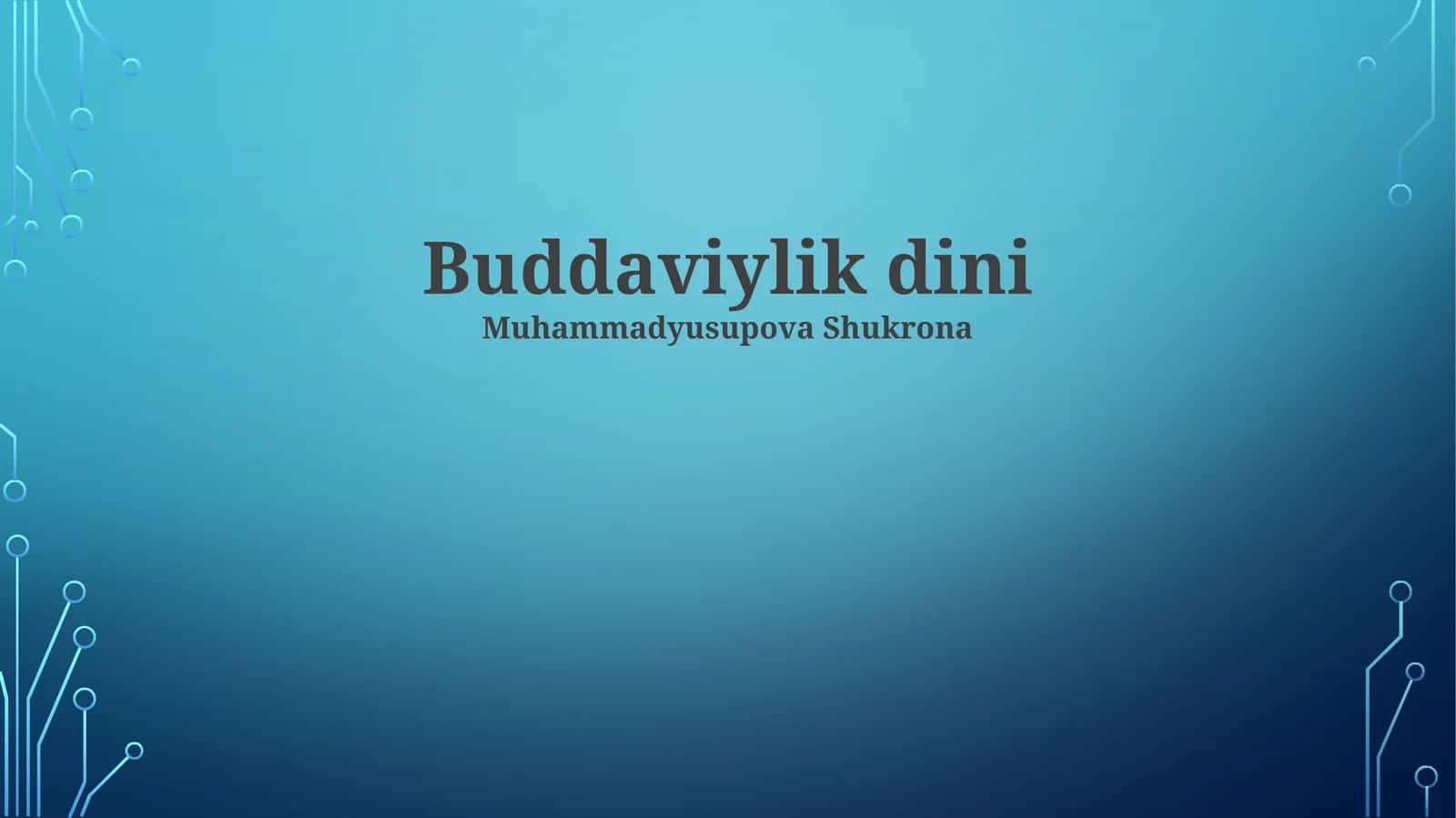 Buddaviylik dini 1