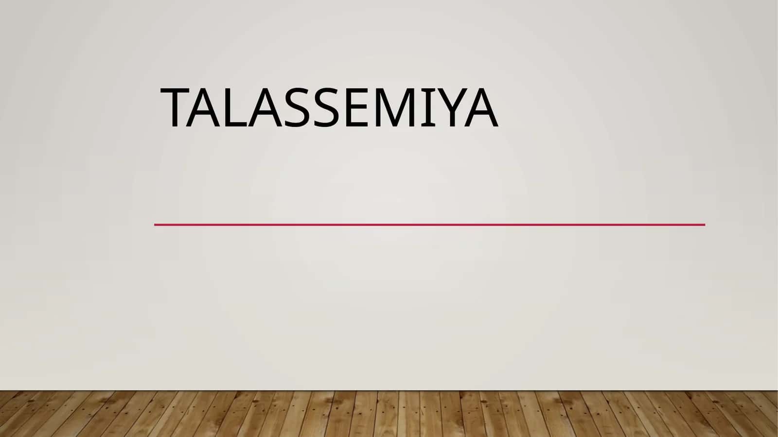 Talassemiya 1