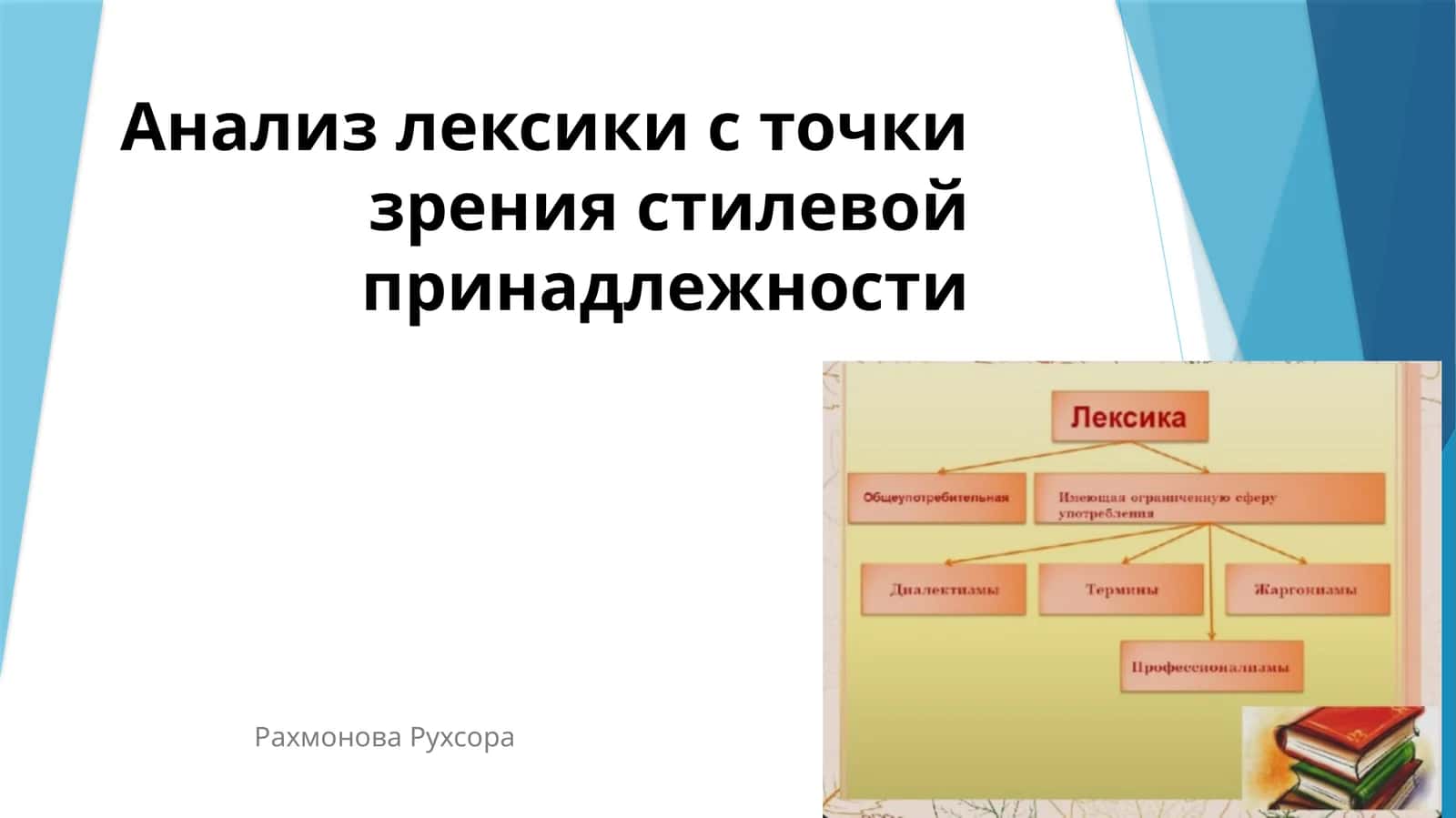Анализ лексики с точки зрения стилевой принадлежности 1