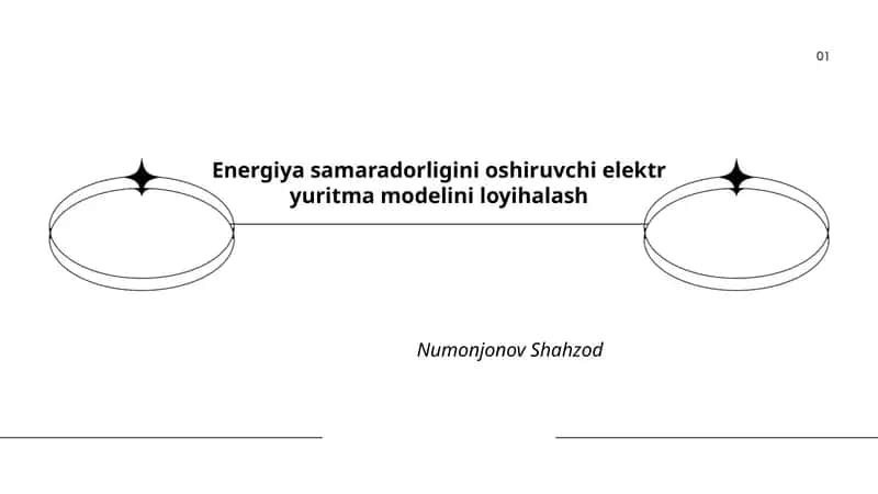 Elektr yuritma modelini loyihalash 1