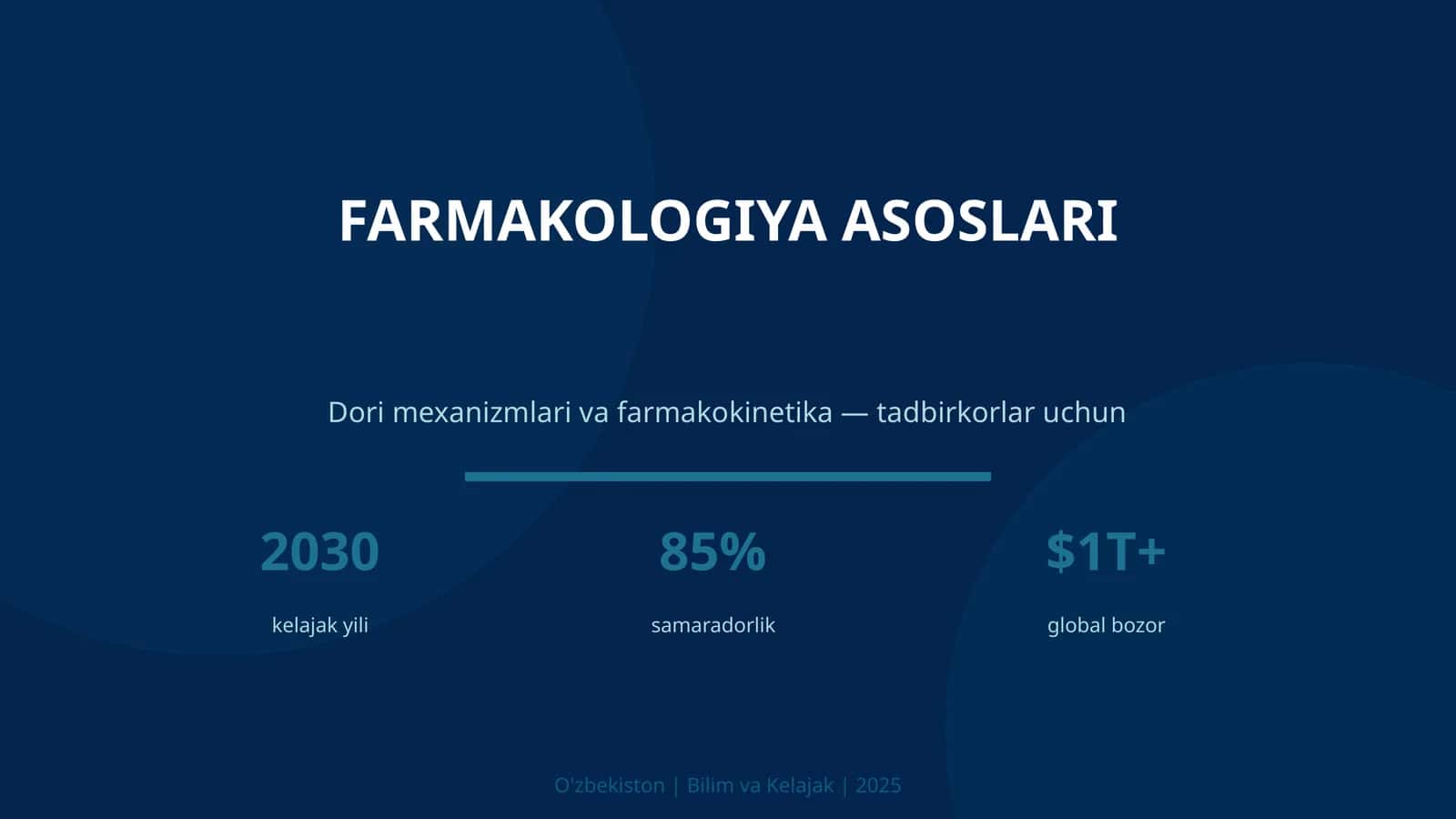 FARMAKOLOGIYA ASOSLARI 1
