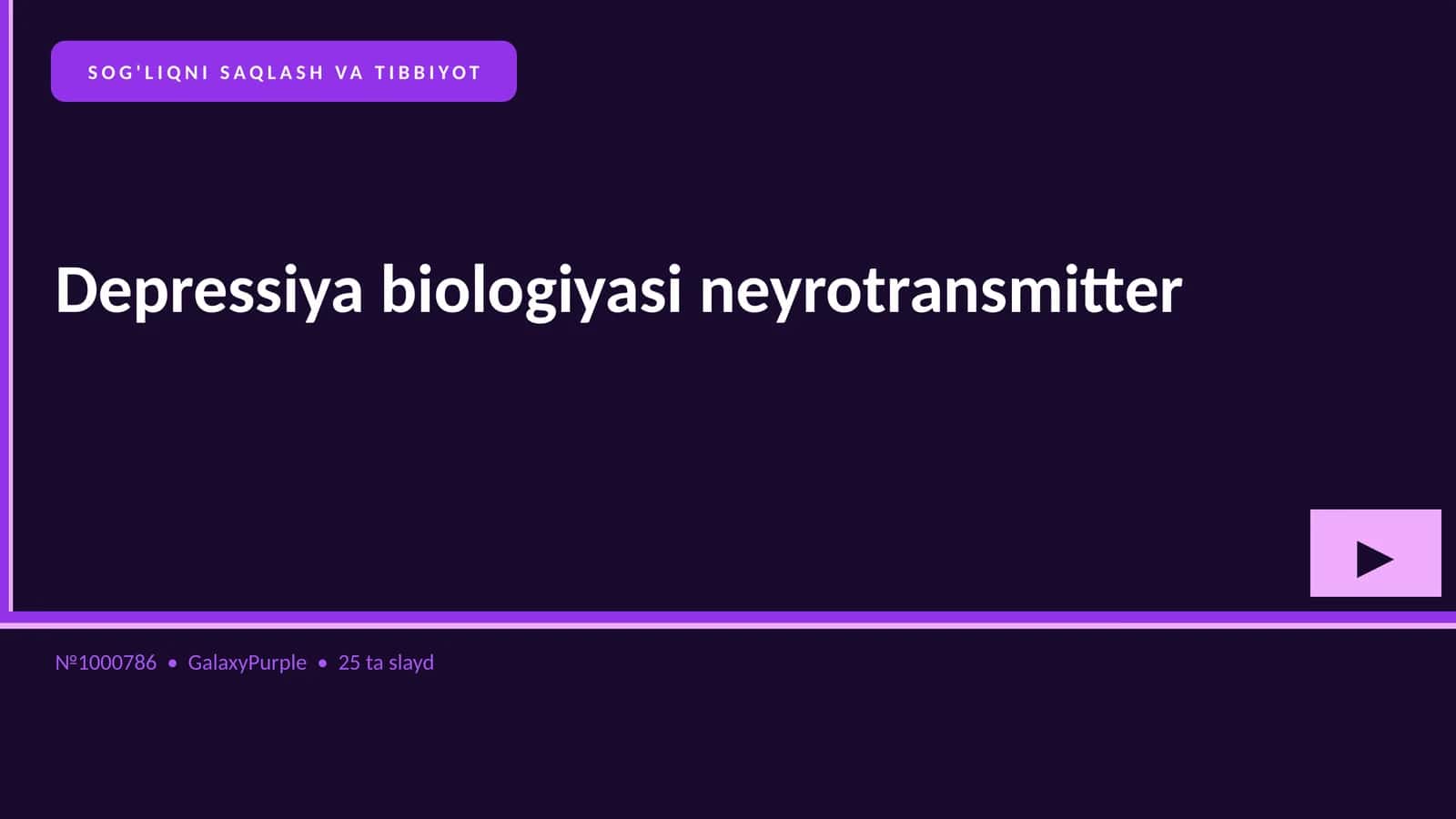 Depressiya biologiyasi neyrotransmitter 1