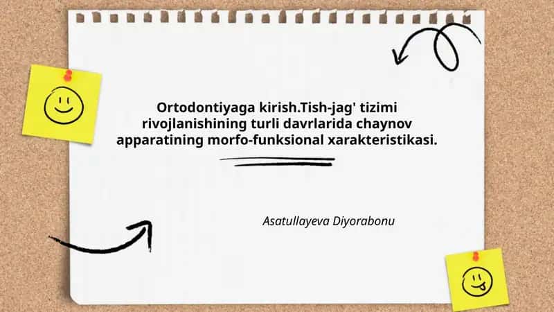 Ortodontiyaga kirish 1