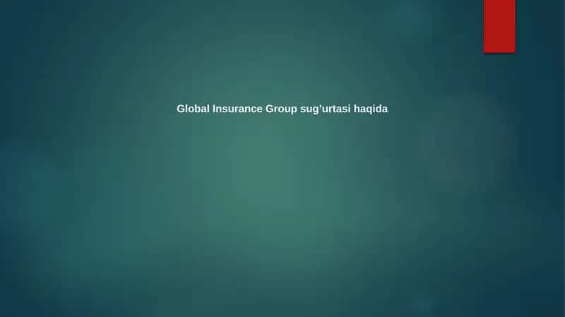 Global Insurance Group 1