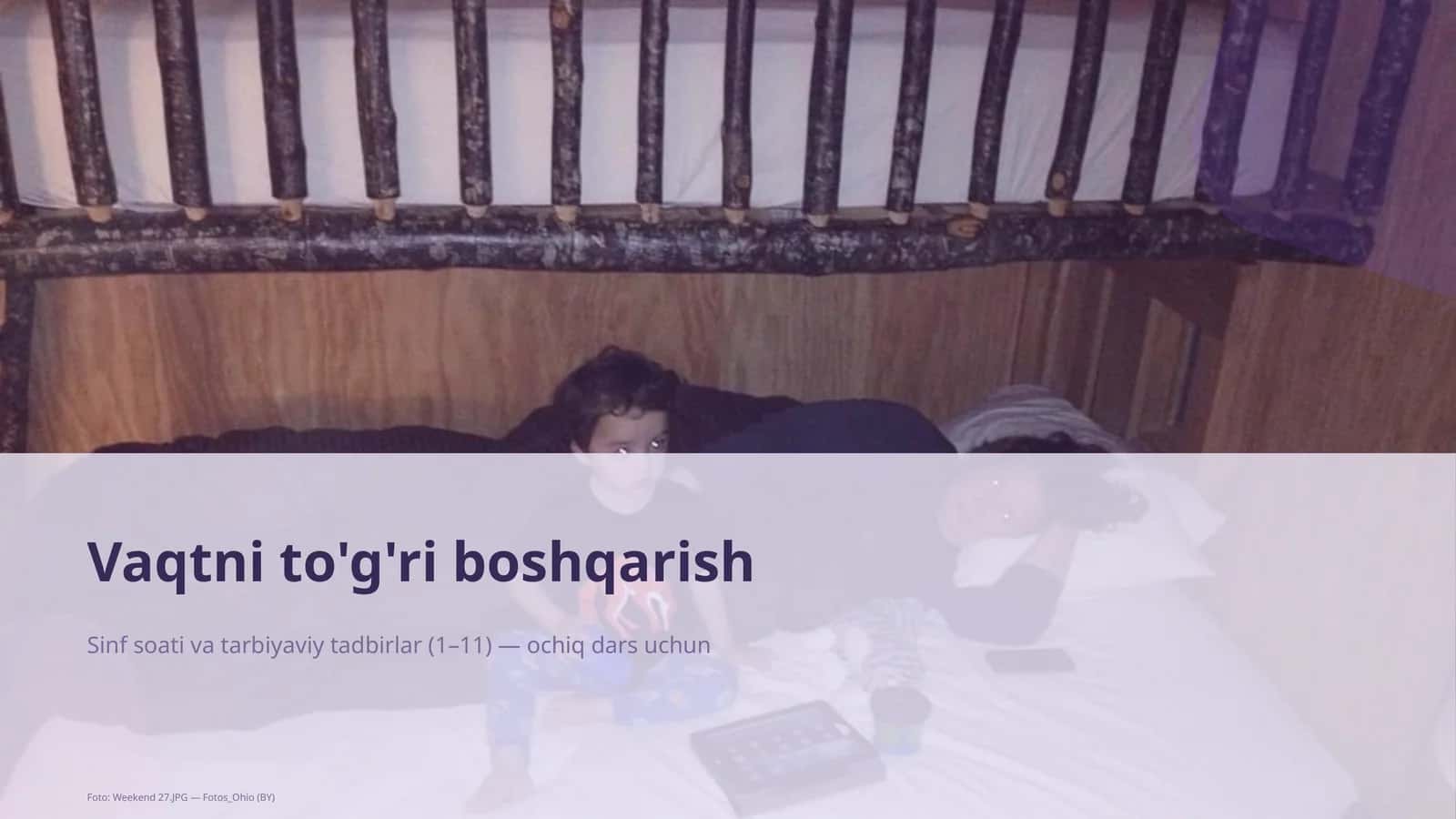 Vaqtni to'g'ri boshqarish 1