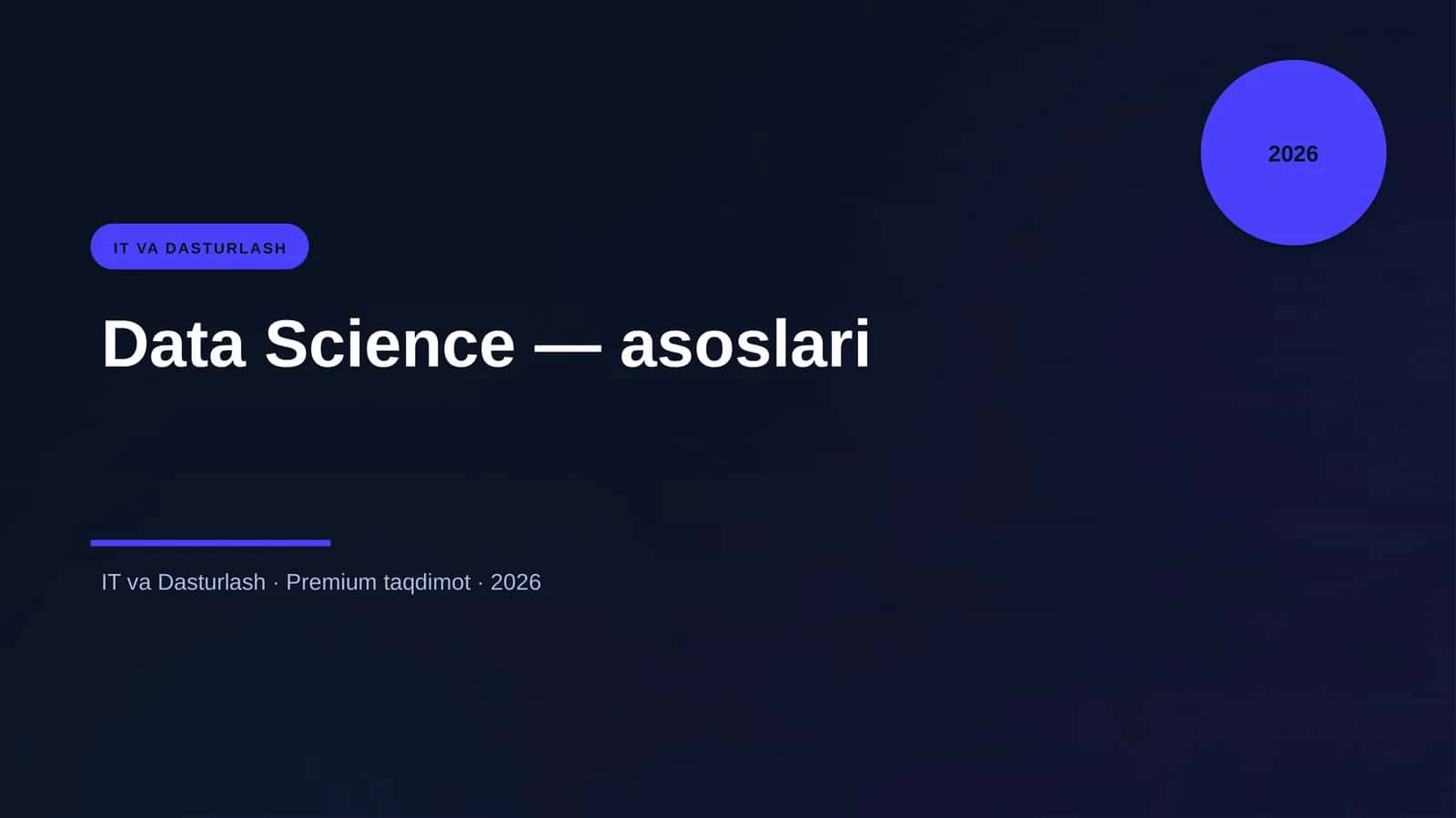 Data Science — asoslari 1