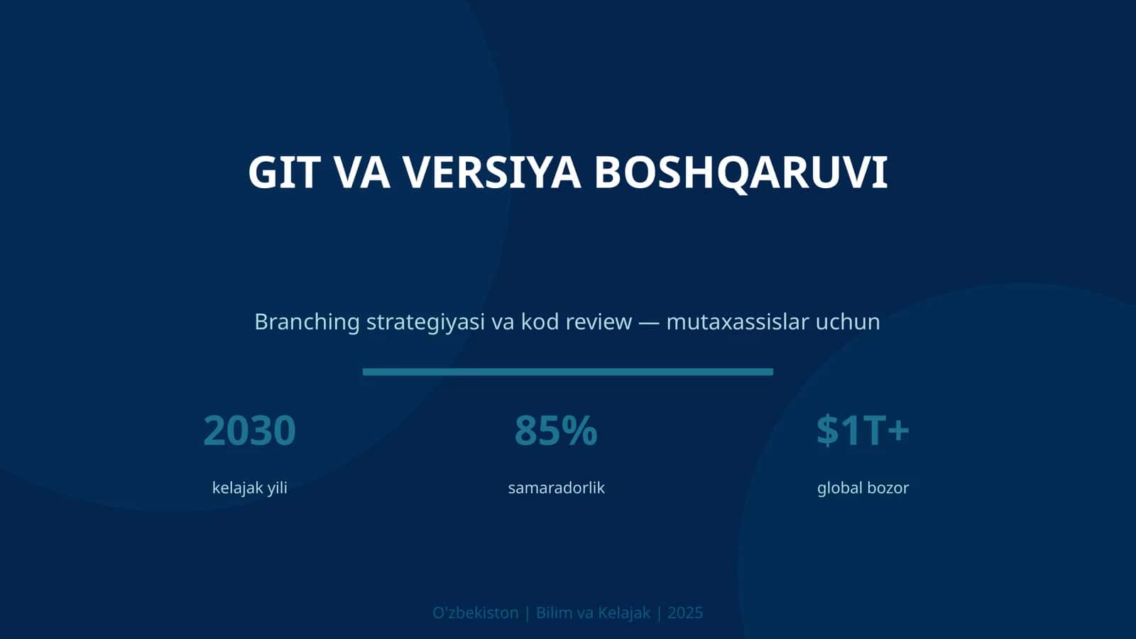 Git va versiya boshqaruv 1