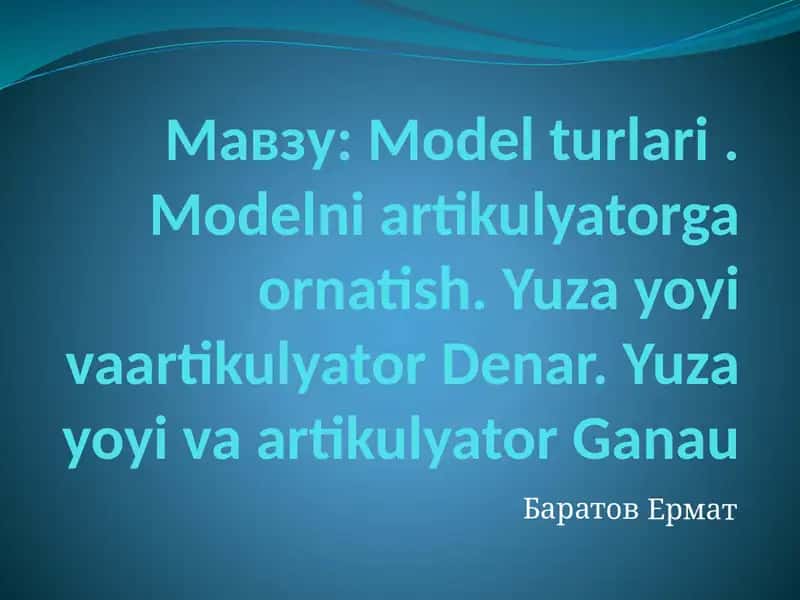 Artikulyator 1