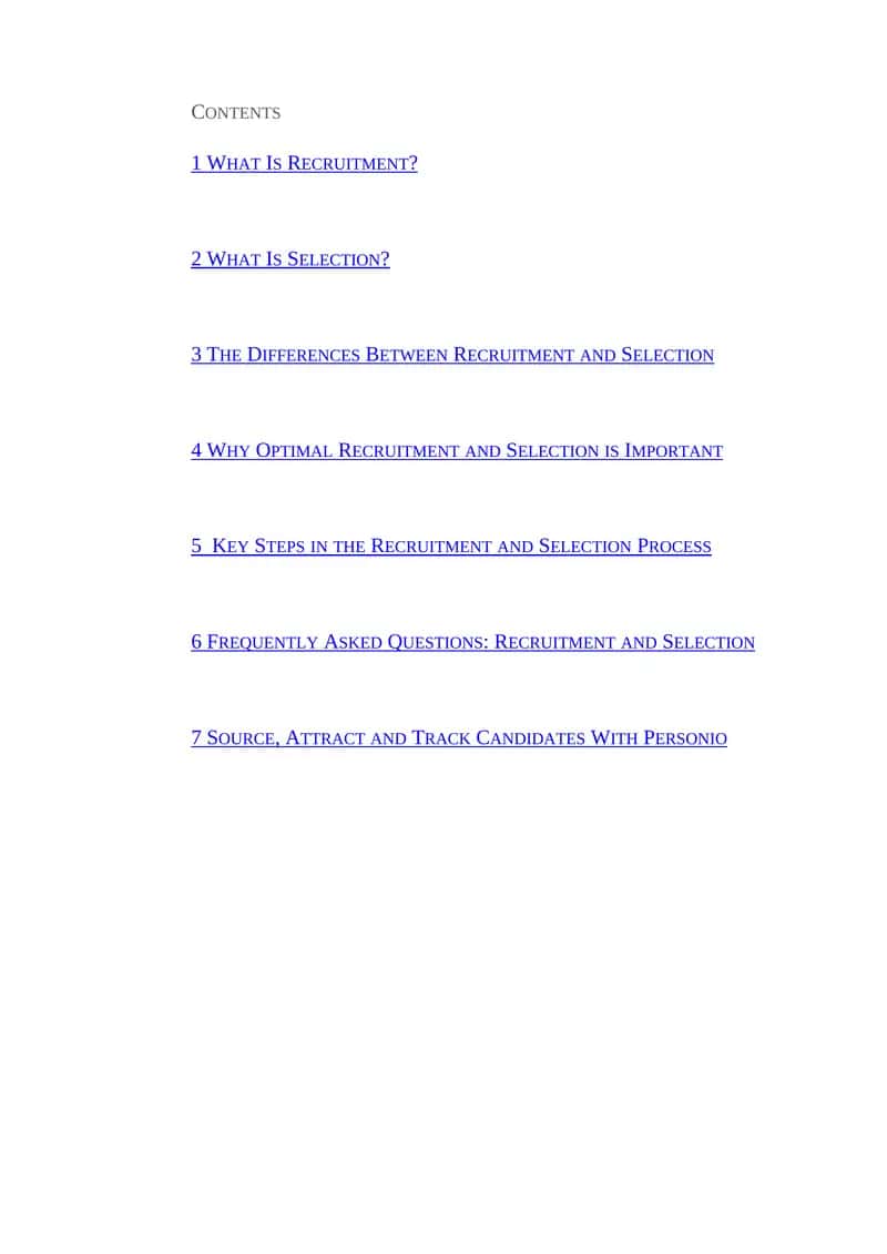 Recruitment and Selection Process 1