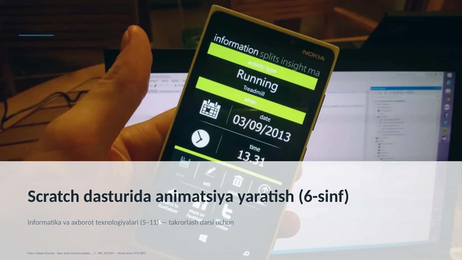 Scratch dasturida animatsiya yaratish (6-sinf) 1