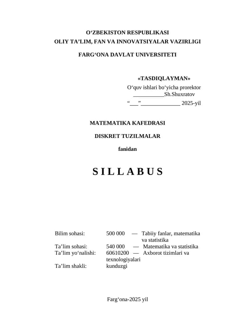 Diskret tuzilmalar 1