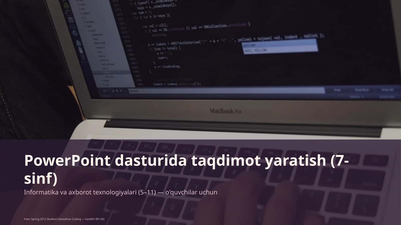 PowerPoint dasturida taqdimot yaratish (7-sinf) 1