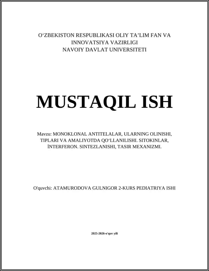 MONOKLONAL ANTITELALAR 1