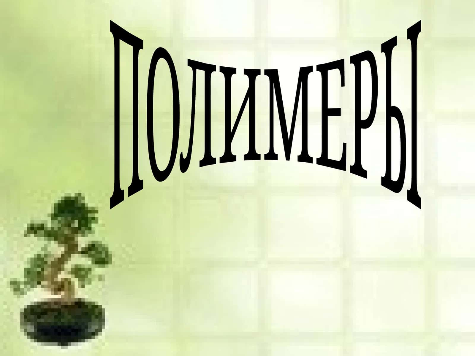ПОЛИМЕРЫ 1